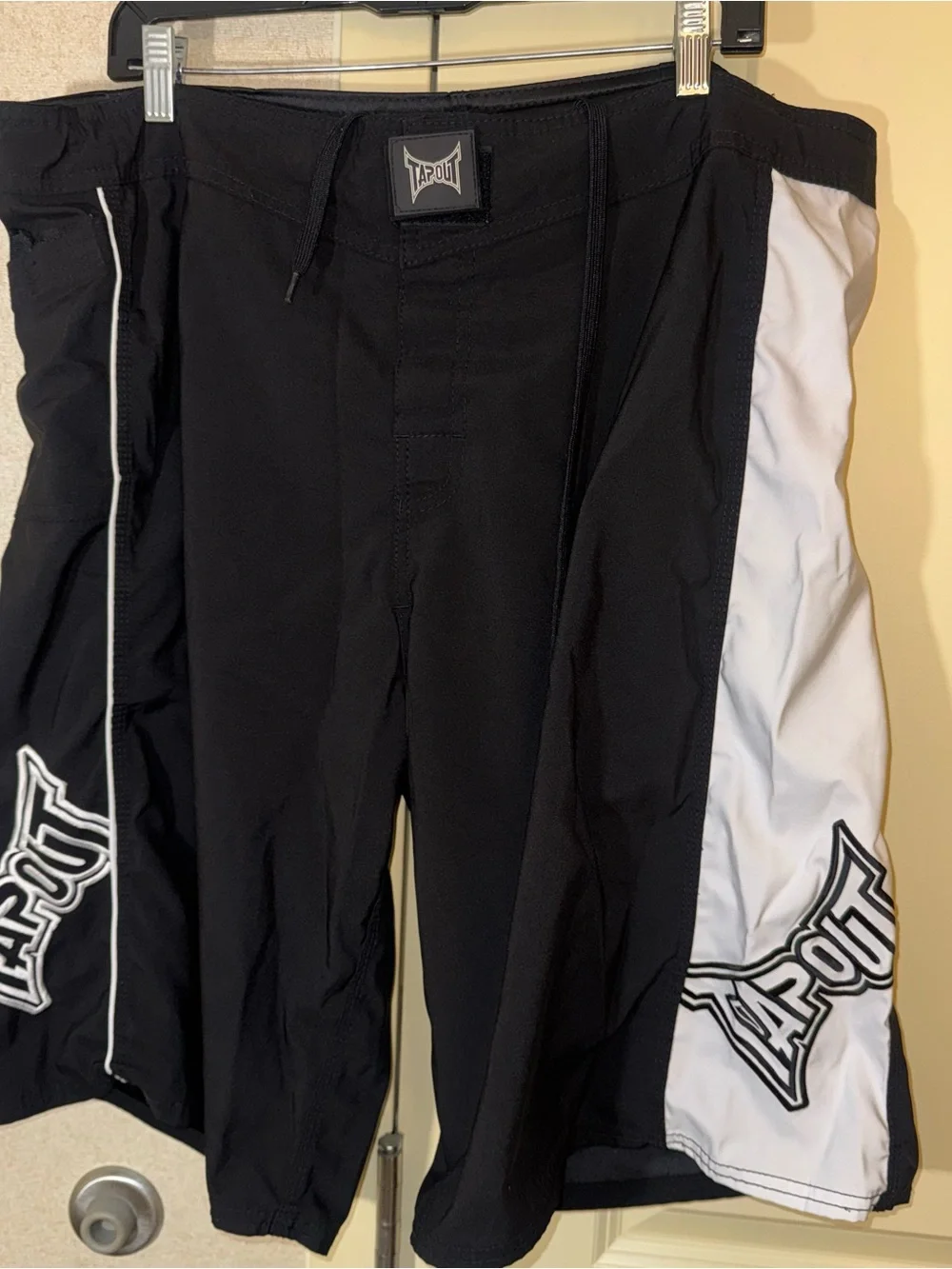 Tapout Black and White Kids Training Shorts